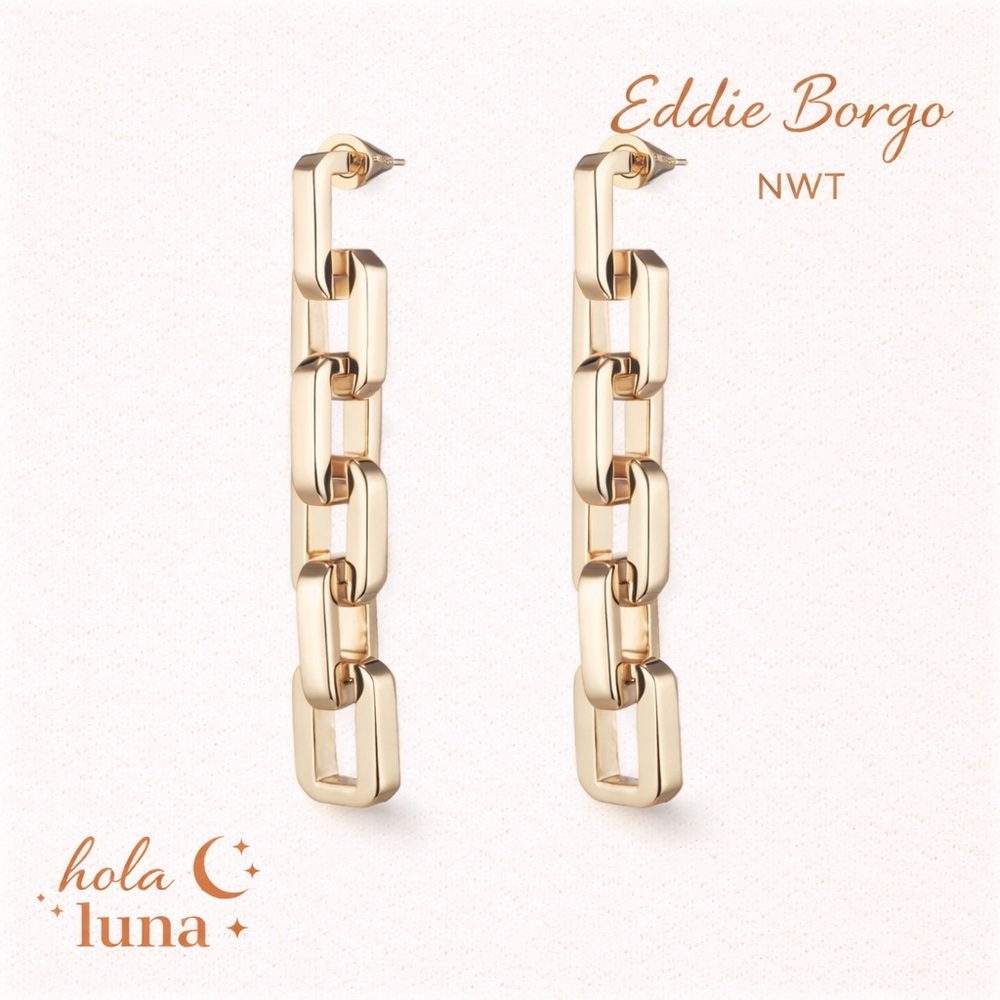EDDIE BORGO SUPRA LINK DROP EARRINGS